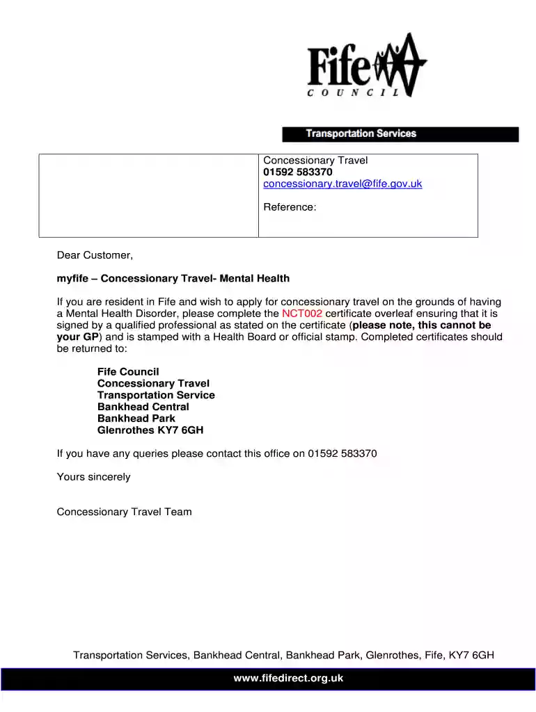 nct002 mental health certificate Preview on Page 1