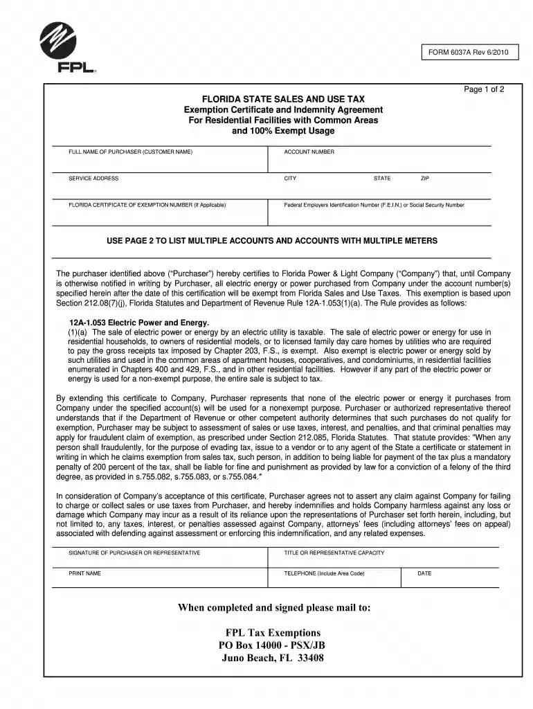 Common Use Tax Exempt Form Rev 6-2010doc Preview on Page 1