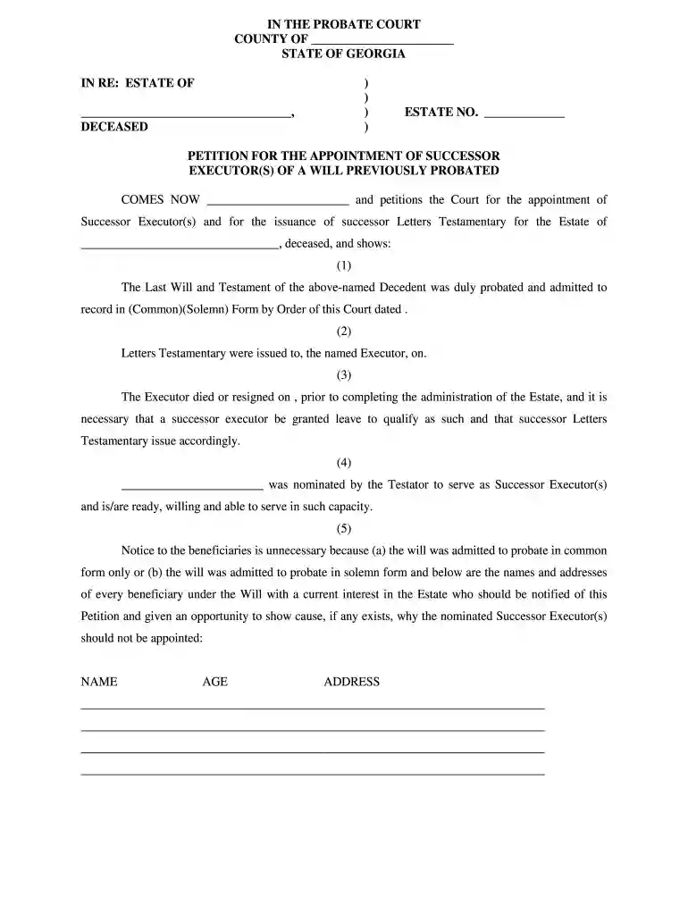 executor of estate Preview on Page 1