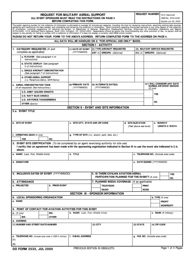dd 2535 Preview on Page 1