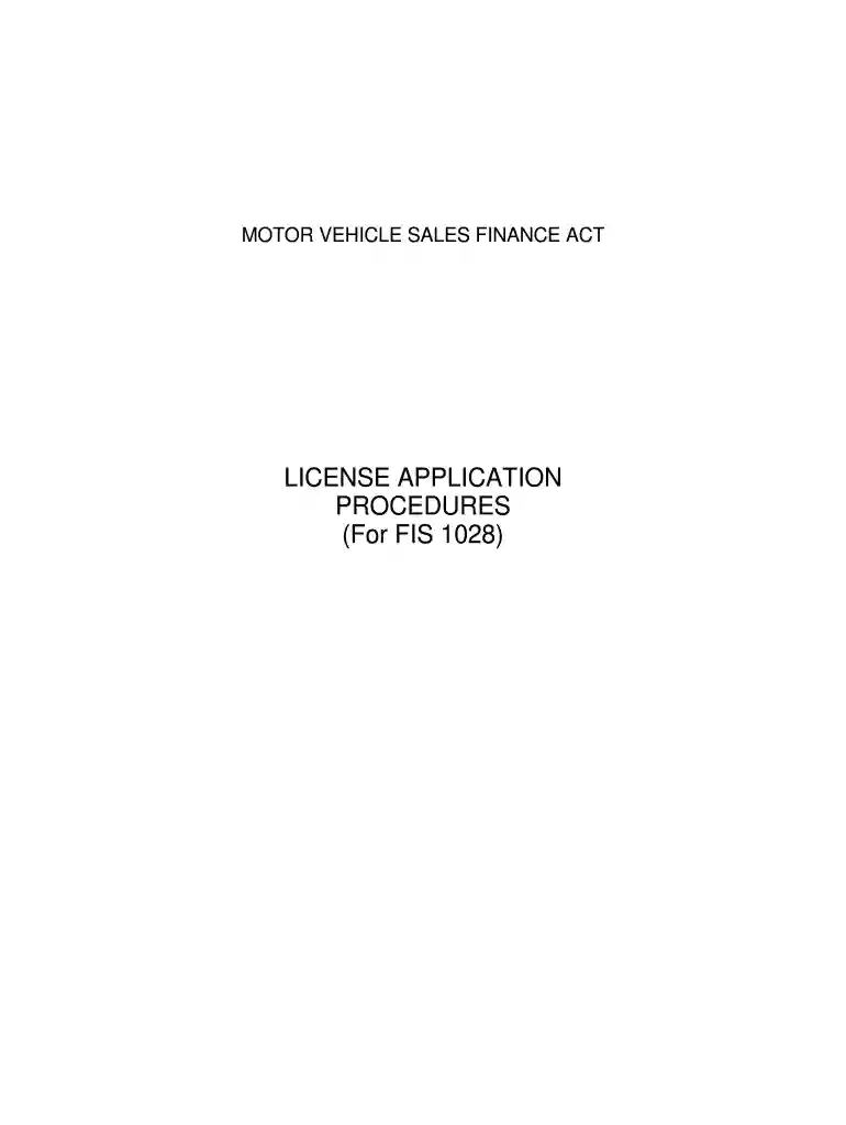 fis 1028 form Preview on Page 1