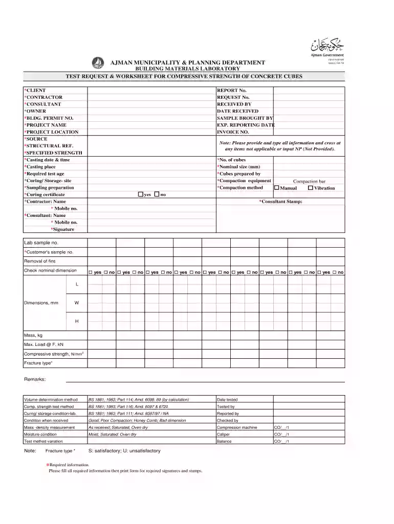 material testing request letter format Preview on Page 1
