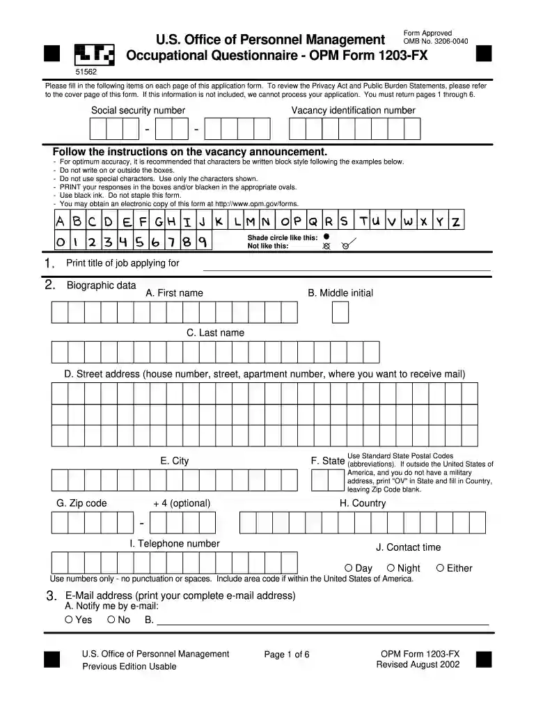 1203 fx form Preview on Page 1