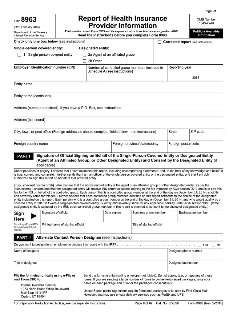 form 8963 Preview on Page 1