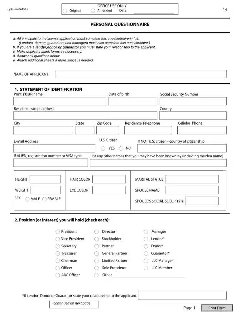 landlord authorization form Preview on Page 1