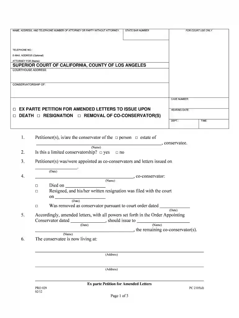 ex parte resignation Preview on Page 1