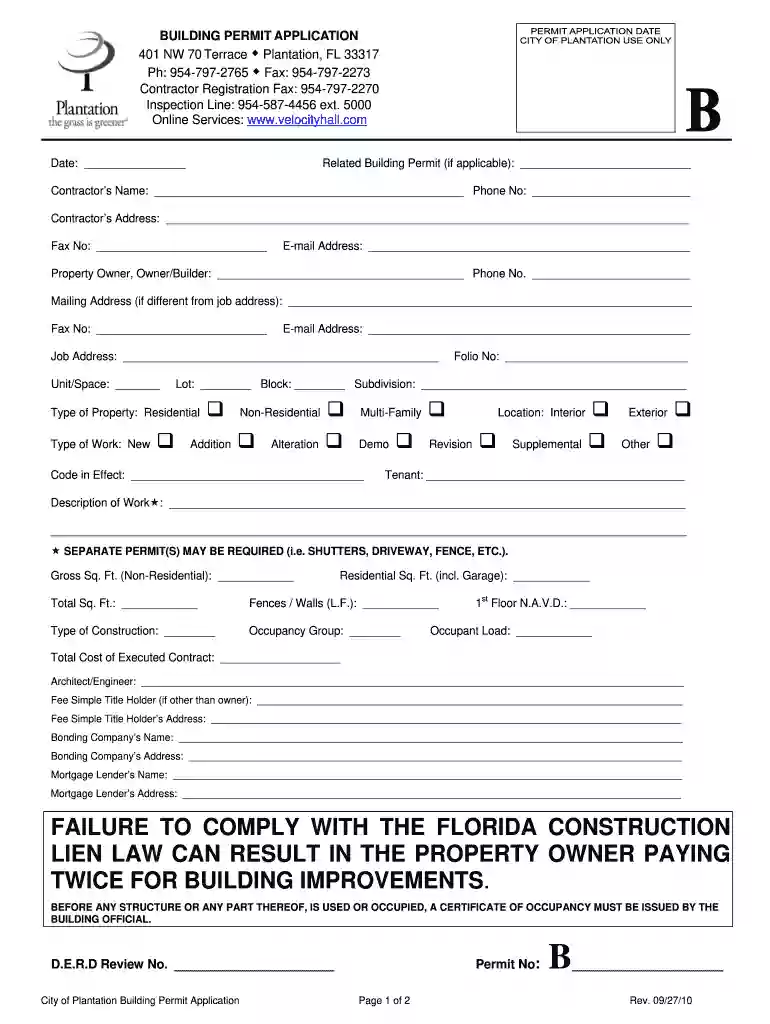 plantation permit search Preview on Page 1