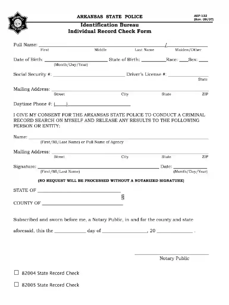 122 form Preview on Page 1