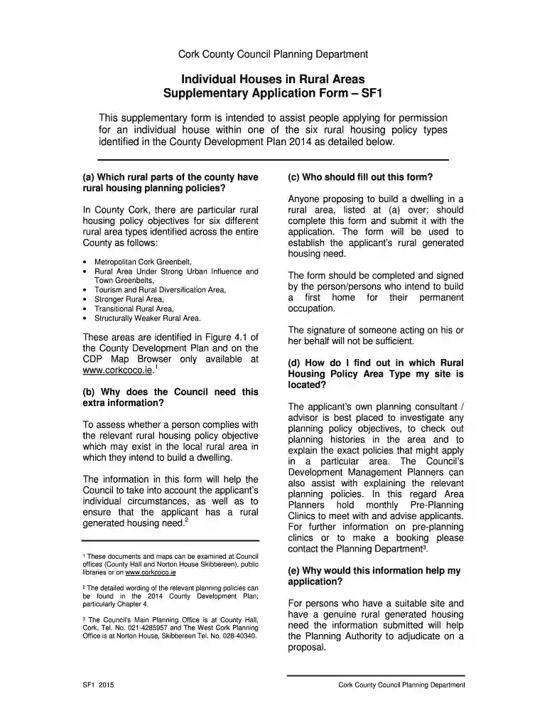 sf1 form Preview on Page 1