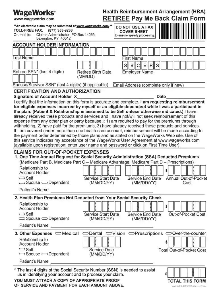 pay me back claim form Preview on Page 1