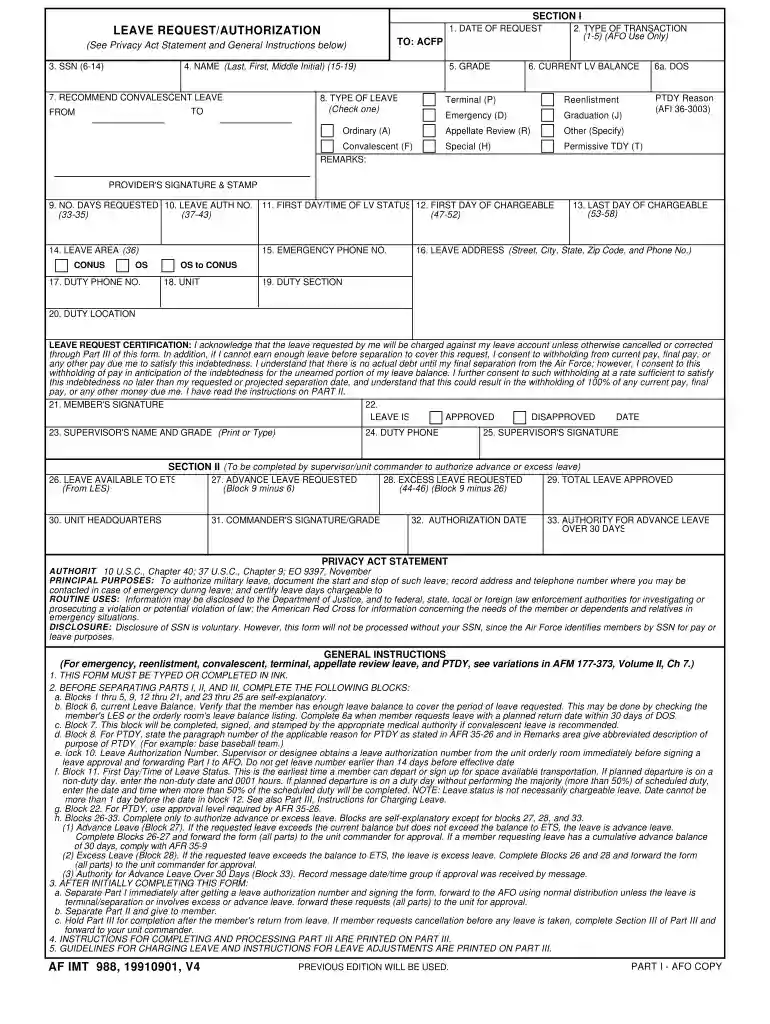 af form 988 Preview on Page 1