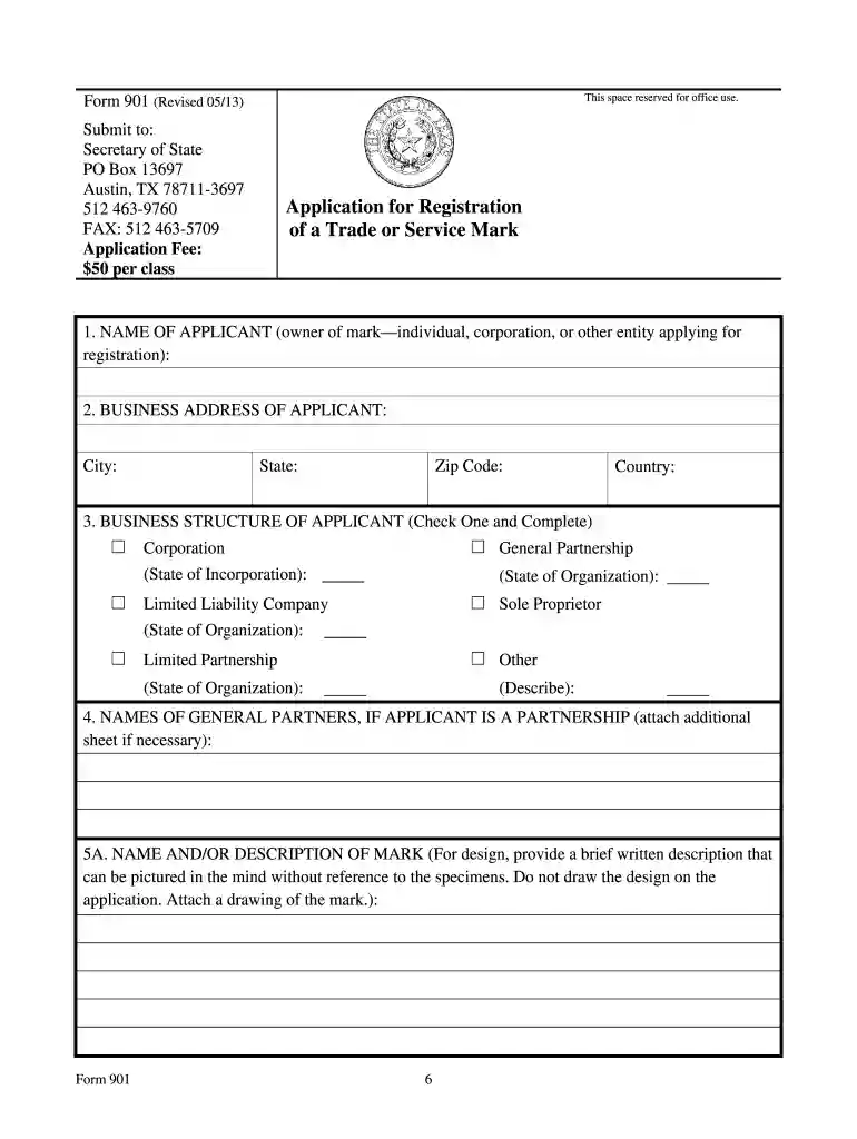 sos form Preview on Page 1