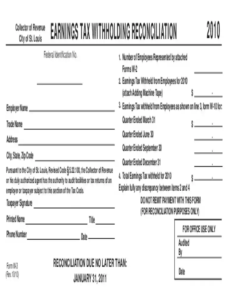 form w3 for 2010 Preview on Page 1