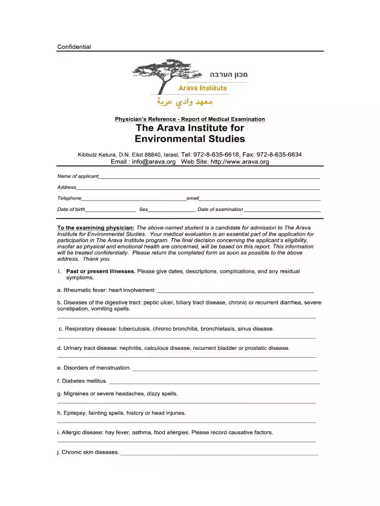 arava institute reference medical online Preview on Page 1