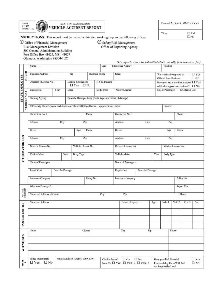 washington state accident report pdf Preview on Page 1
