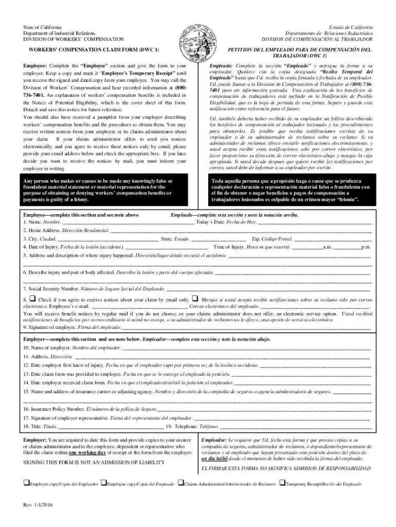dwc forms Preview on Page 1