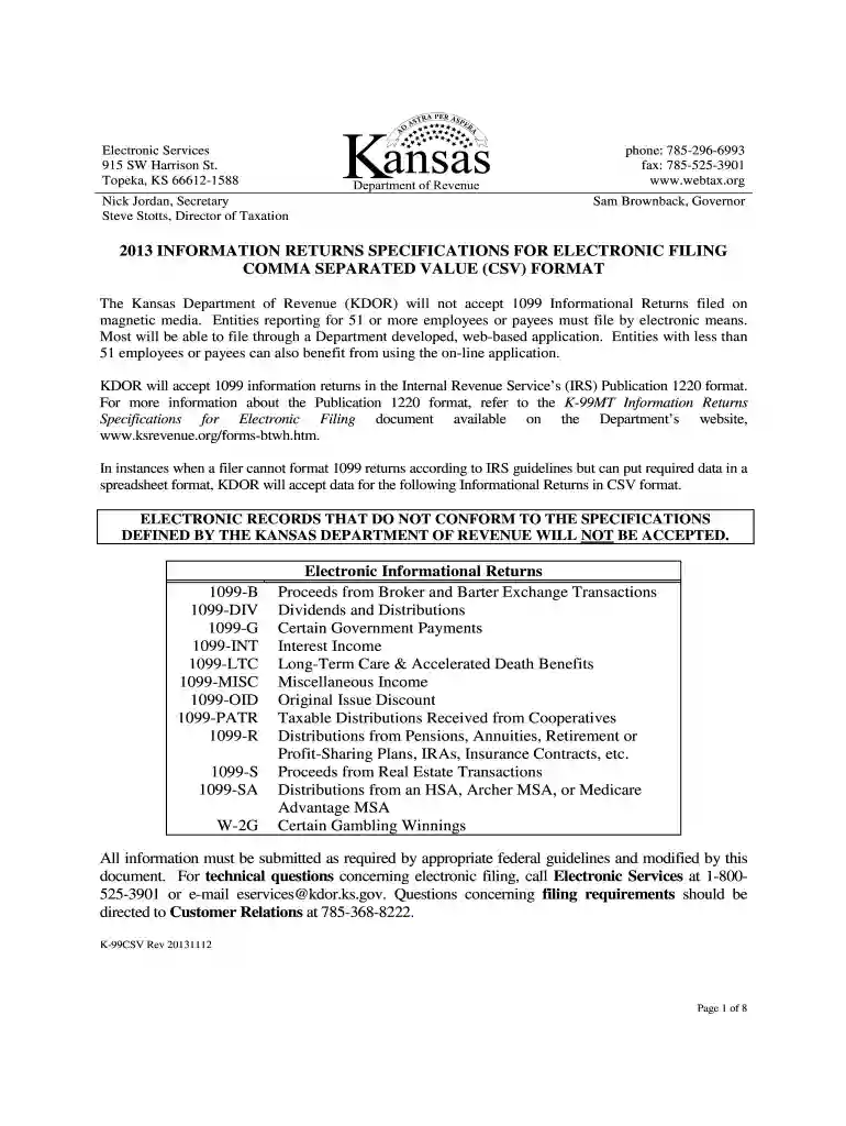 2011 INFORMATION RETURNS SPECIFICATIONS FOR Preview on Page 1