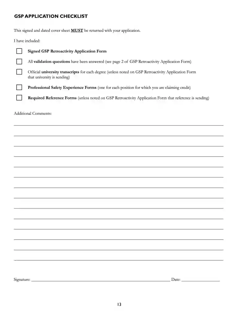 gsp application form Preview on Page 1