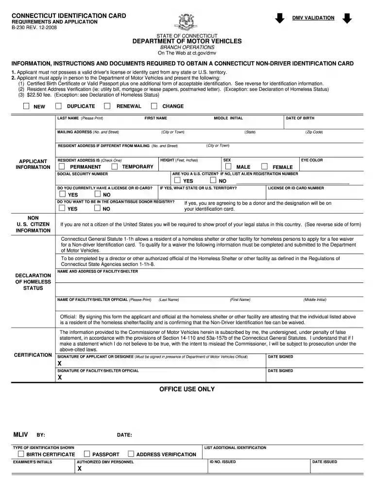 form b 230 Preview on Page 1