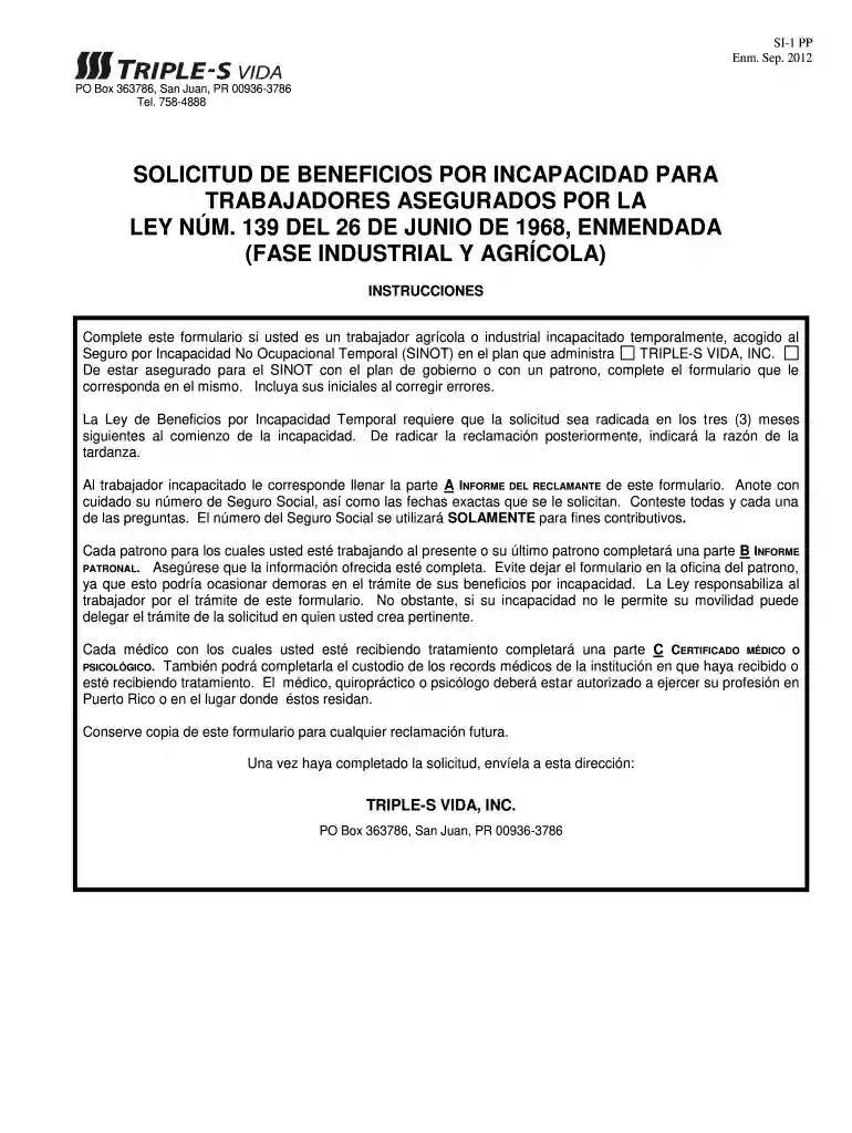 sinot triple s Vista previa en la página 1