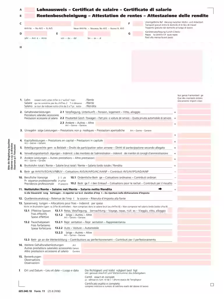 lohnausweis Preview on Page 1
