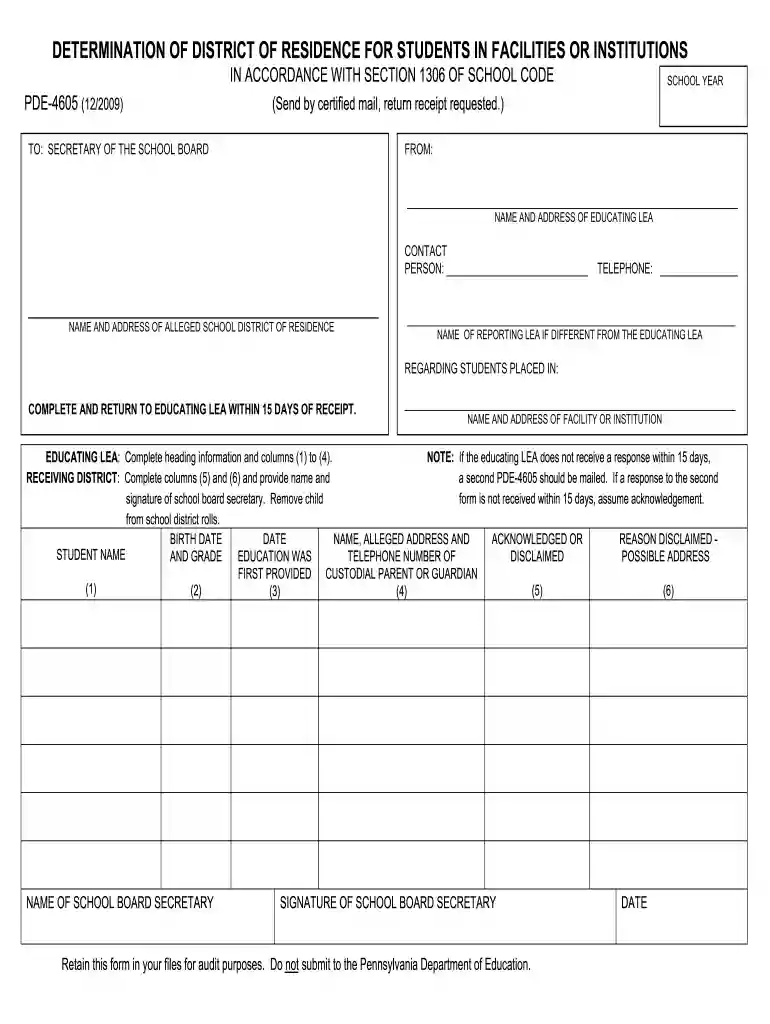 pde 4605 Preview on Page 1