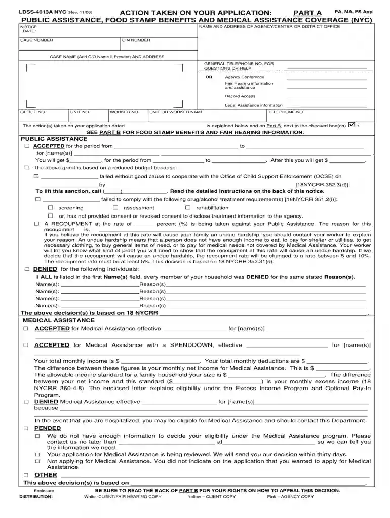 ldss 4013a Preview on Page 1