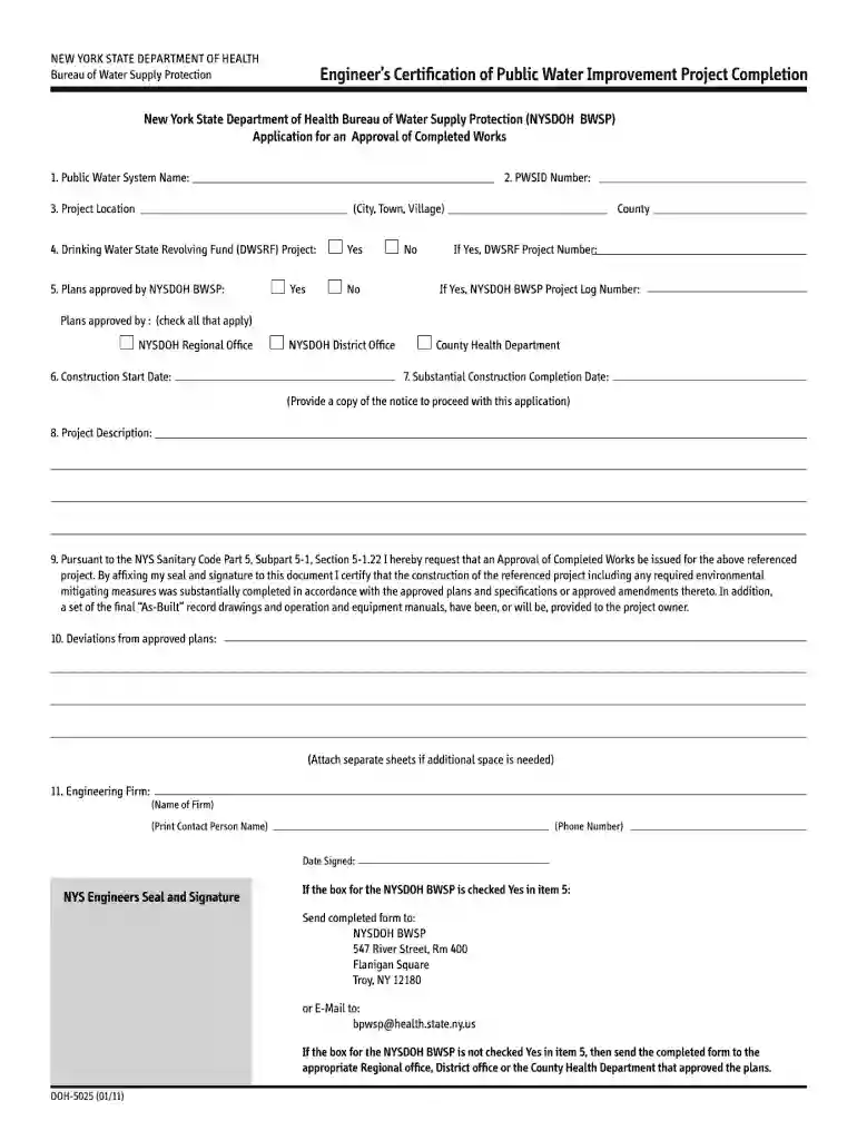 doh 5025 form Preview on Page 1