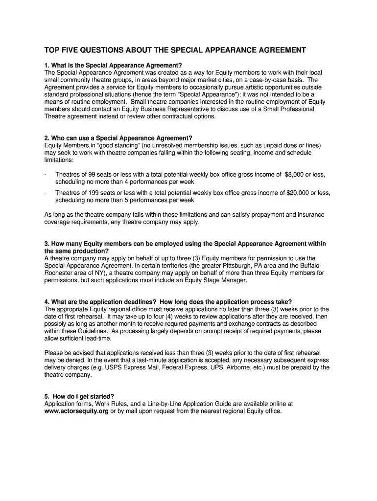 appearance contract Preview on Page 1