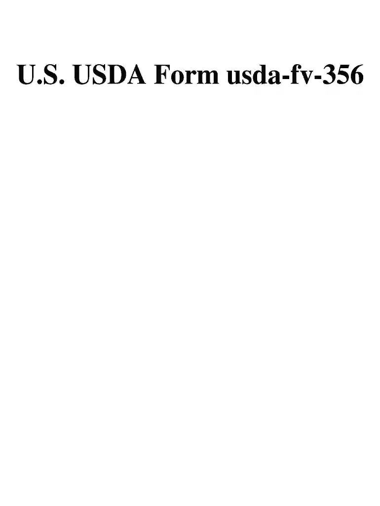 fv 356 form Preview on Page 1