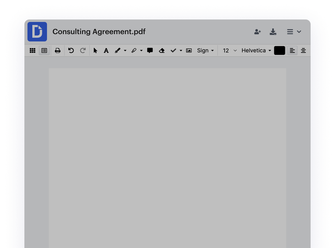 Sign pdf documents dochub