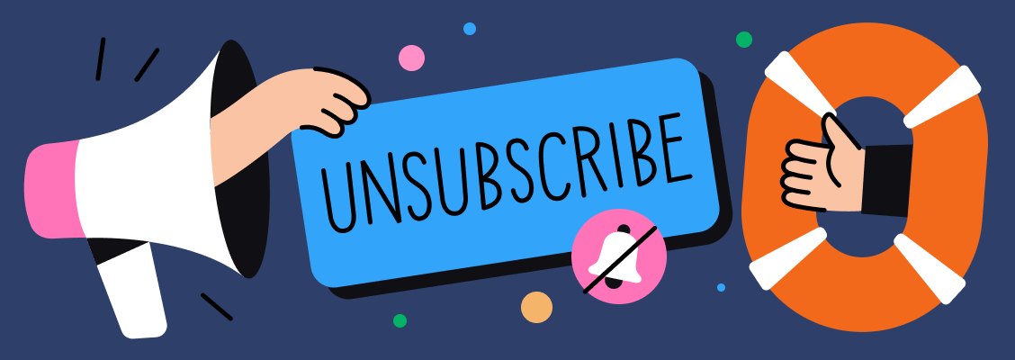 Unsubscribe illustration