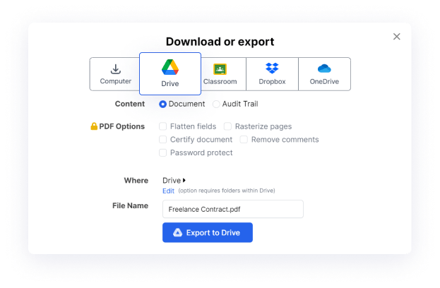 Build PDF forms
