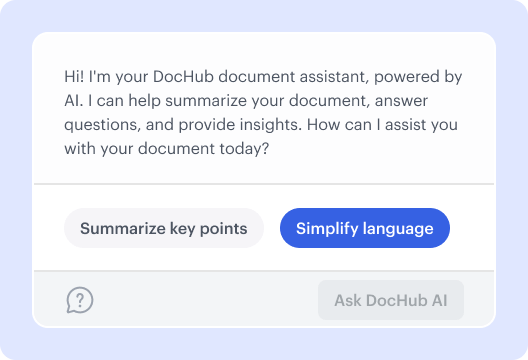 Ai To Simplify Pdf Your Seamless Document Assistant Dochub