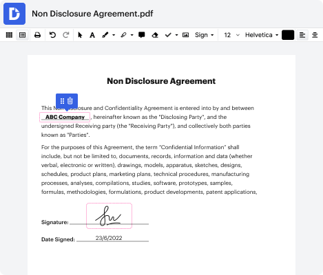 DocHub interface preview