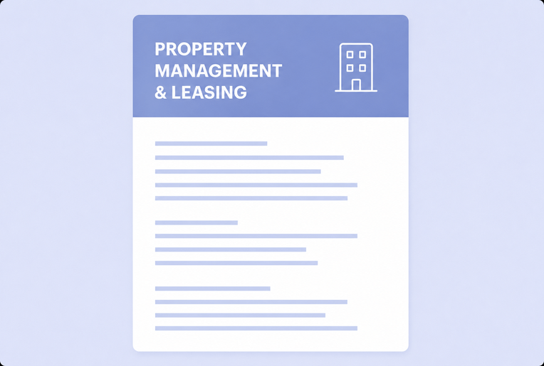Property management & leasing