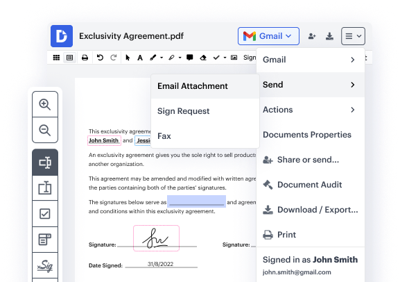 Sign eSignatures