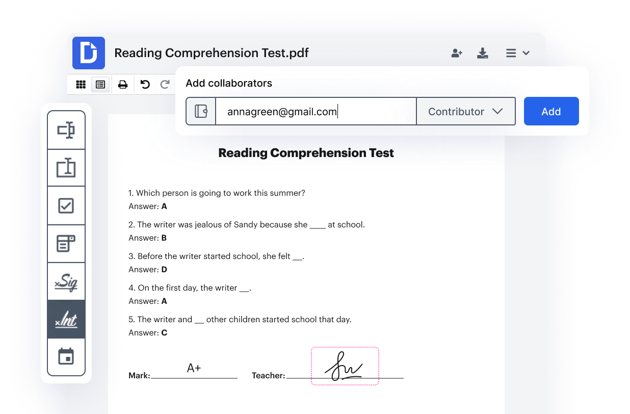 Edit PDFs With DocHub For Google Classroom