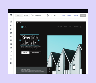 Our drag &amp; drop builder with diverse design features lets you showcase your properties using professional photos and video tours that grab potential buyers as soon as the page loads. And the best part — it all takes a few minutes and doesn't require a developer.