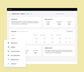 Fine-tune your strategies and make targeted improvements using insightful data. Get precise A/B testing results, real-time reporting, and analytics insights for a comprehensive understanding of visitor behavior.