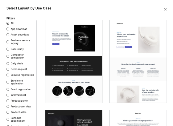 HTML/CSS optimized mission and vision page template | Instapage
