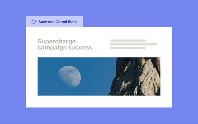 This image shows an Instapage landing page example - global blocks