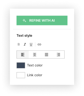 HTML/CSS optimized mission and vision page template | Instapage