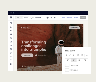 Build stunning, high-converting landing pages with an intuitive drag-and-drop builder, built-in AI content generation, and on-page collaboration, and launch more landing pages and campaigns faster. No coding skills needed.