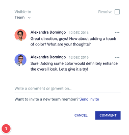 Improve alignment across your creative team sidebar