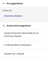 Power up landing pages with AI sidebar