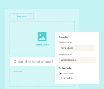 Skip waiting on email, operations, and data teams to initiate communications. Send emails in minutes, not days.