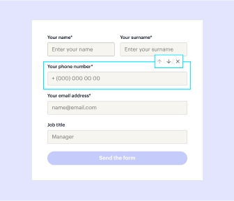 With our intuitive drag-and-drop form builder, you can quickly add, arrange, and configure form fields without any code to get the lead data you need.