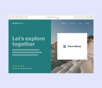 Skip adding form embed codes or operating through another form tool, and get your landing pages built and live faster with direct access to all your forms from your dedicated form library.