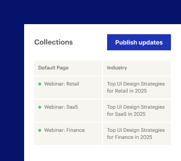 Generate and manage pages instantly